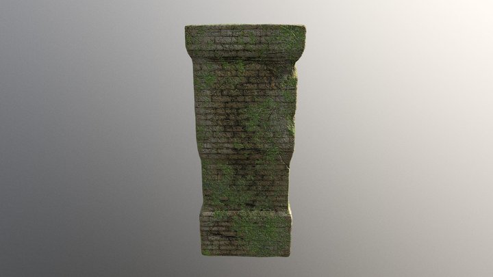 Eroded ancient tower 3D Model
