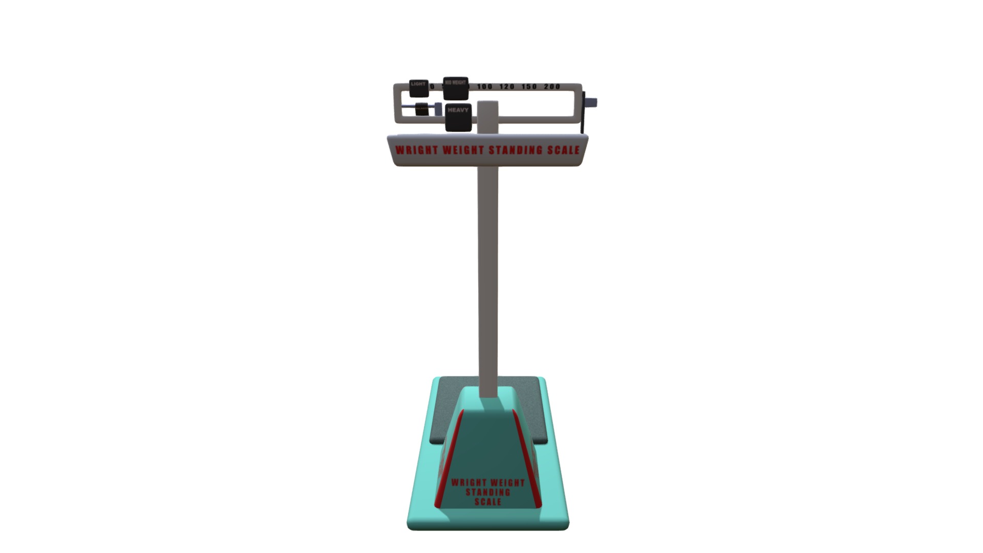 3D model Standing Scales - This is a 3D model of the Standing Scales. The 3D model is about text.