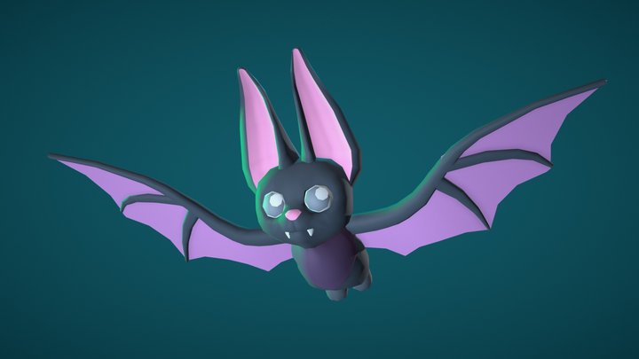 Stylized Bat 3D Model