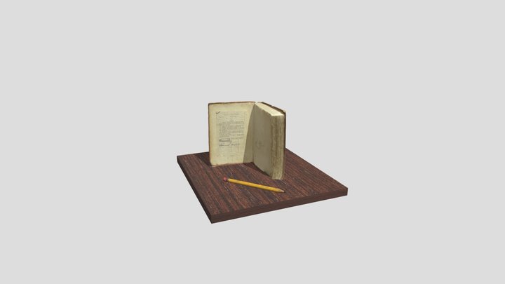 Singing Wheels Book OBJTEST 3D Model