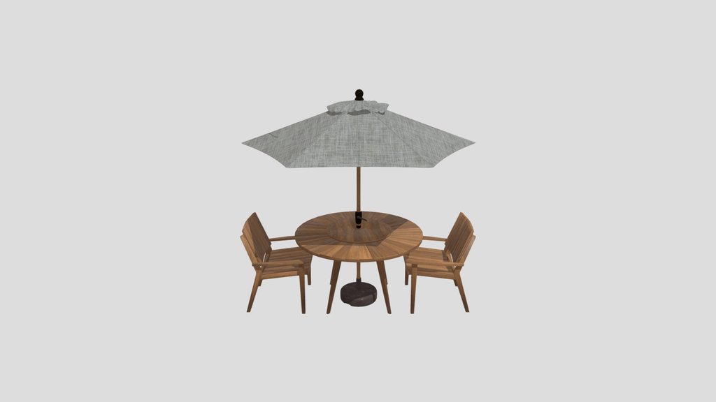Wooden Sunshade Table