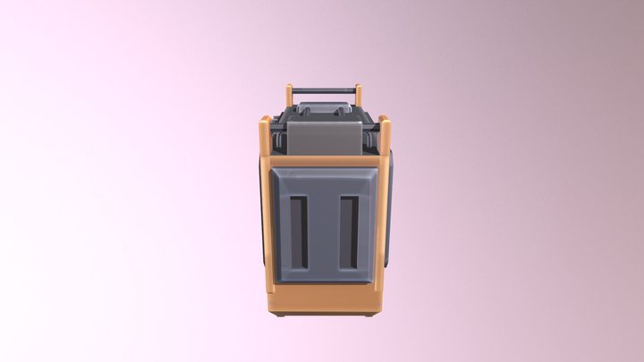 Metal Crate 3D Model