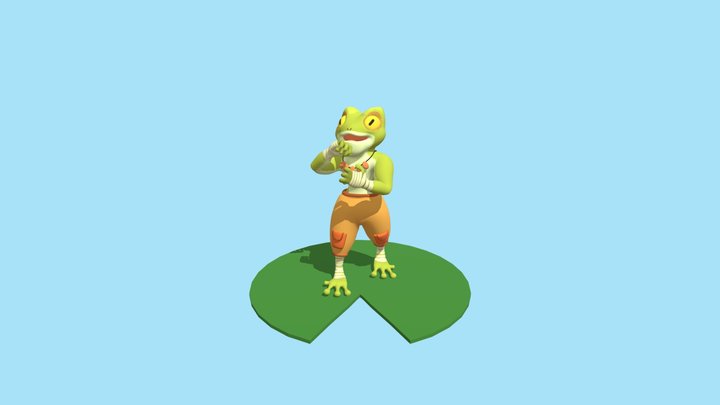 Frog Fighter 3D Model