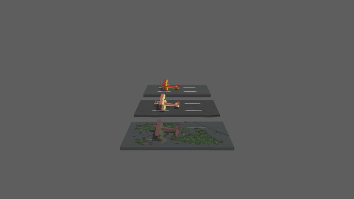 [XYZ School] Damage 3D Model