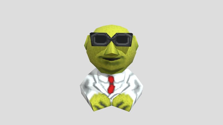 PlayStation - Muppet RaceMania - Dr Bunsen Honey 3D Model