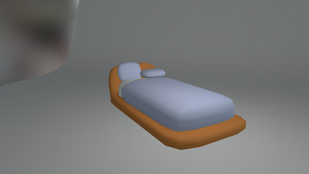 Cama Redonda 3D Model