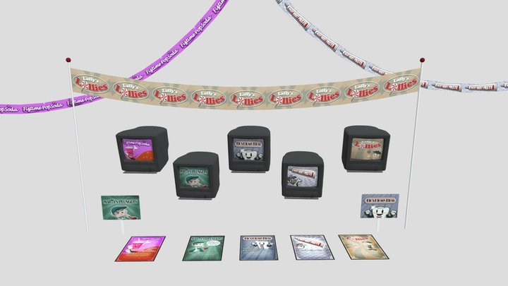 FNAF Decorations: Sponsorship Items 3D Model