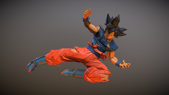 Goku 01 HD Low Res - 3D Scan 3D Model