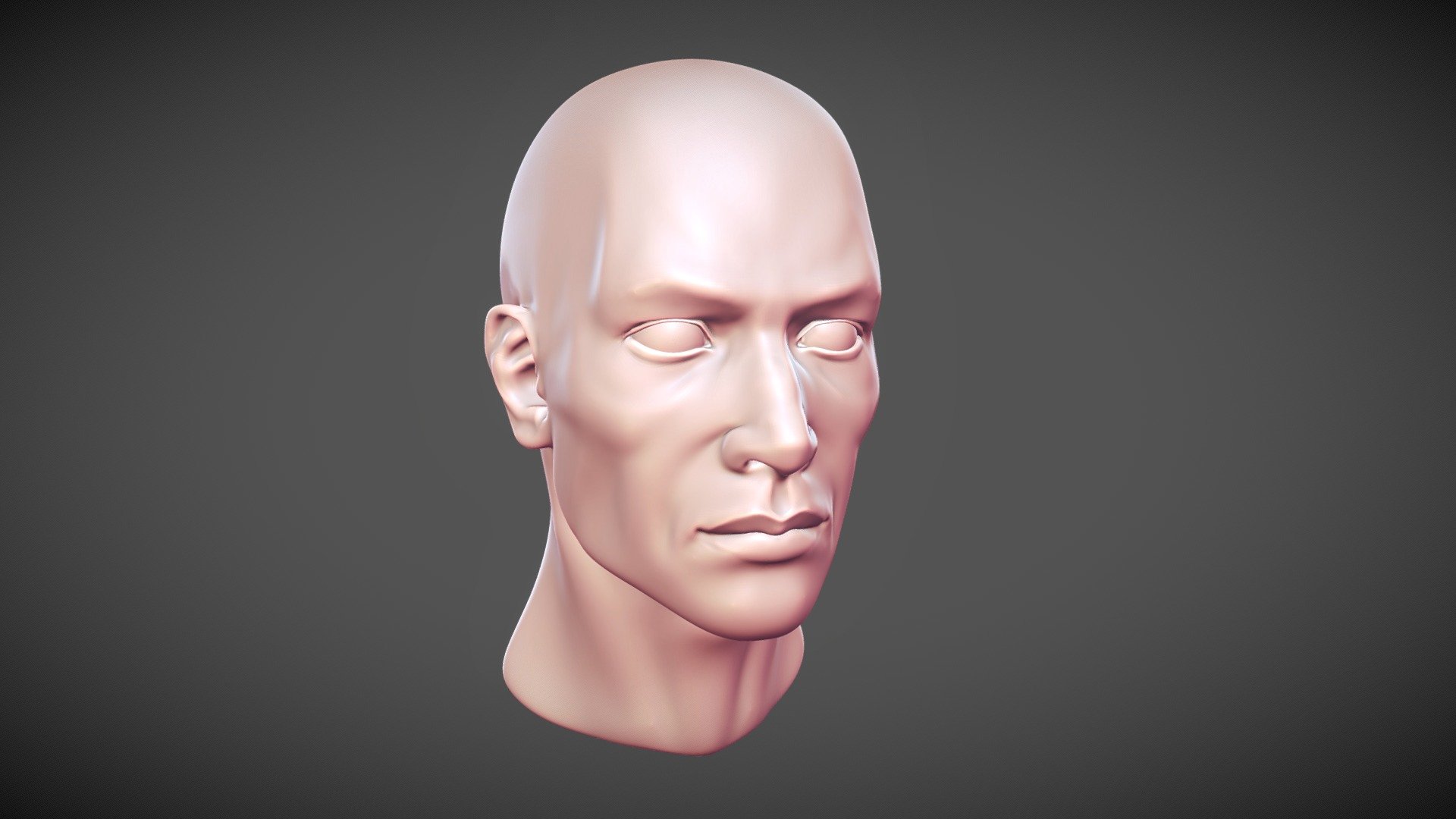 Base Head_ Level2_ Sub Div Download Free 3D model by POLYTRICITY