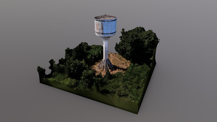 wieża ciśnień w Nowej Dębie 3D Model