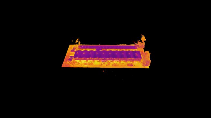 Gevels koop-huur woningblok 3D Model