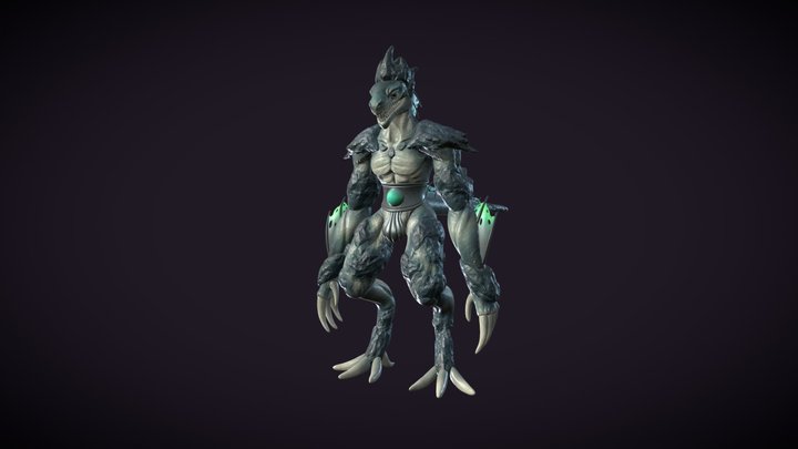 Creature HEAJ (A Pose) 3D Model