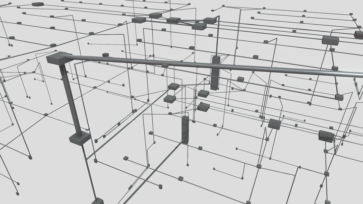 PREVIVAG - PROJETO ELÉTRICO 3D Model