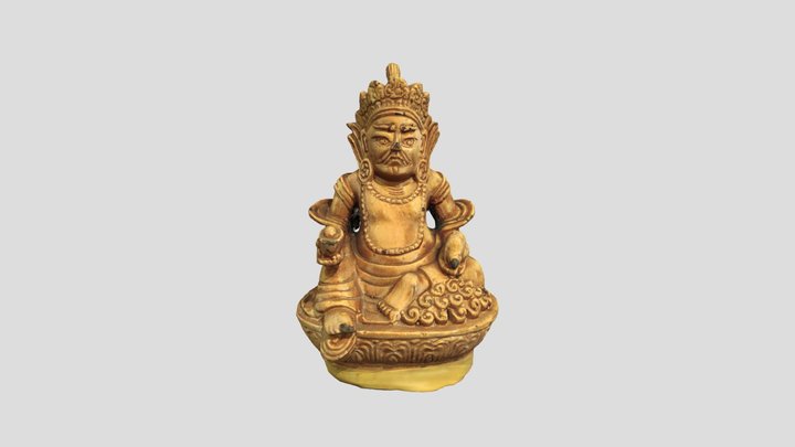 Buddha statue The king of heaven 3D Model