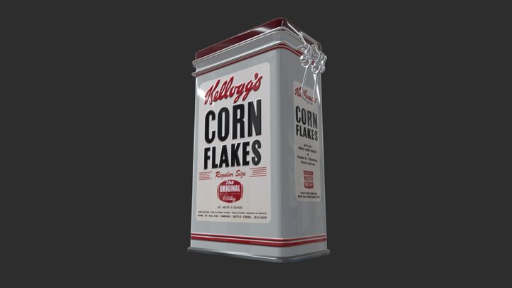 Boite métal avec Fermeture kellogg's