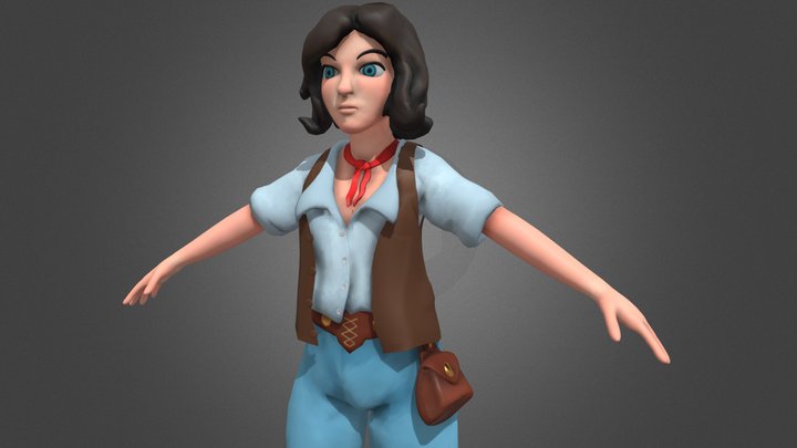 Brazilian Cowgirl 3D Model