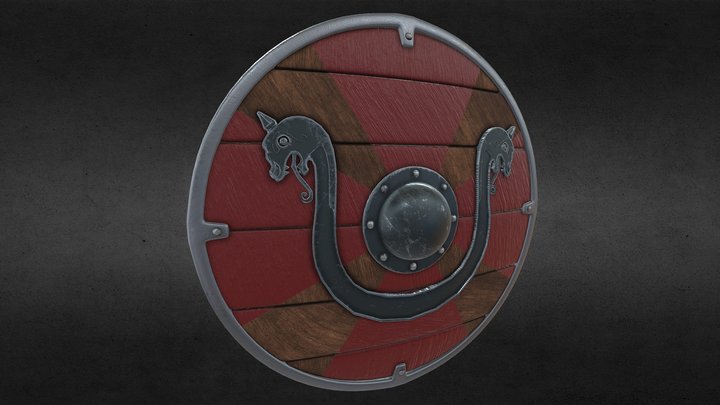 Viking Shield 3D Model