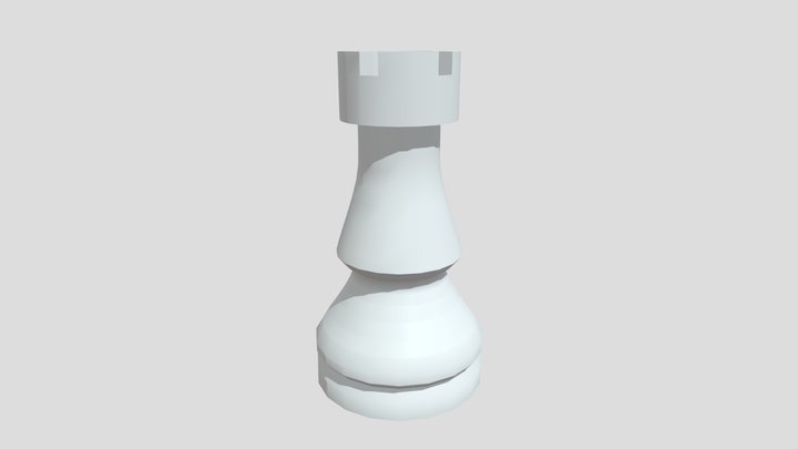 FINISHED CHESS ROOK 3D Model
