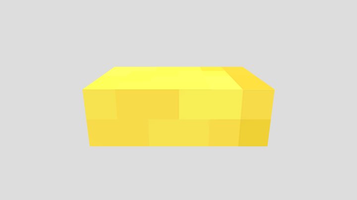 Gold Ingot 3d 3D Model