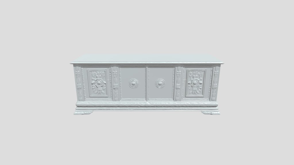 ornate carved wooden sideboard cabinet