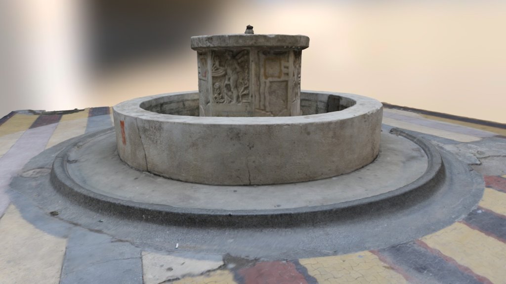 Bucharest Courtyard Fountain