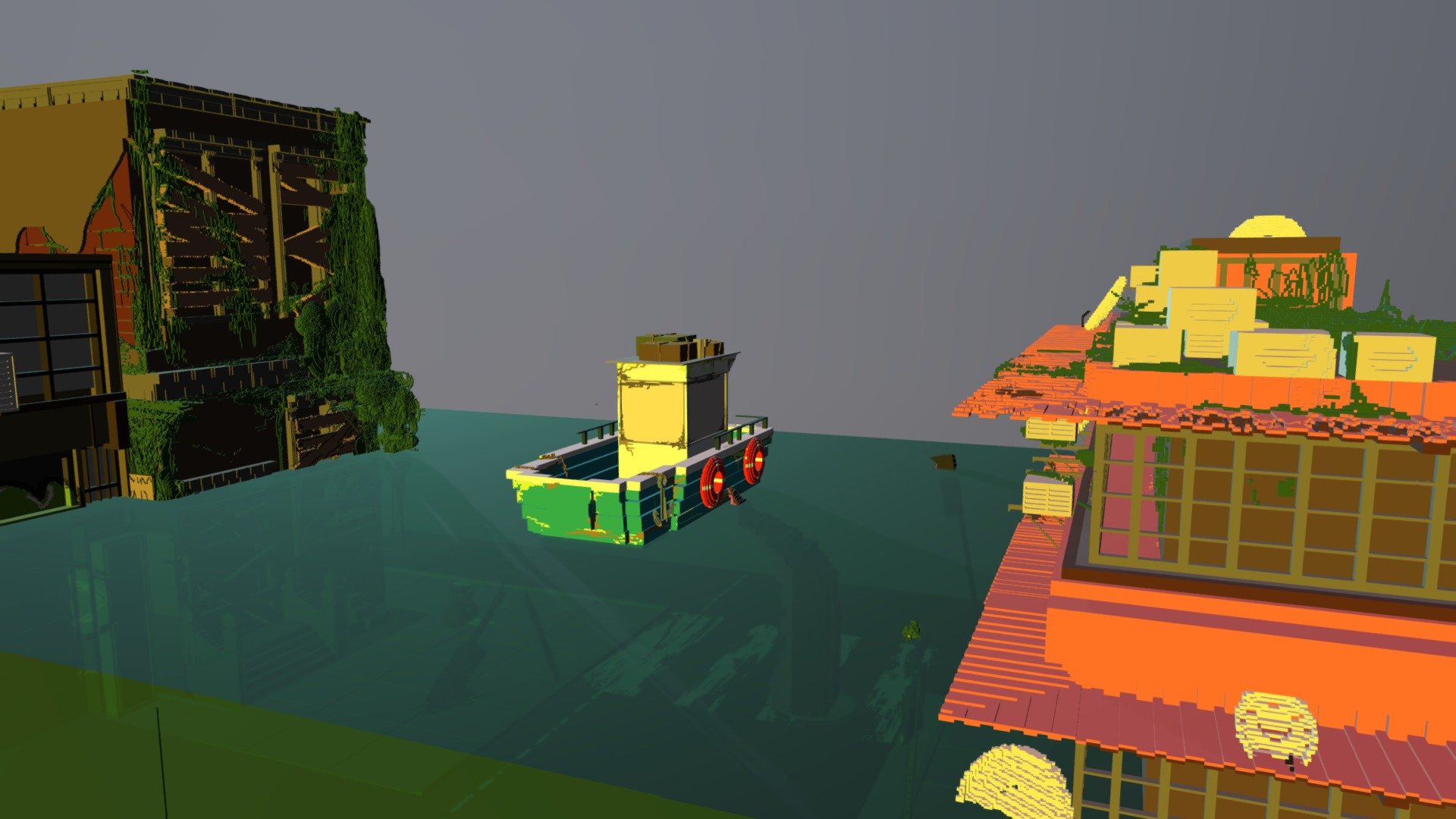 the ruins osf the flooded city — Sketchfab embed 3D viewer