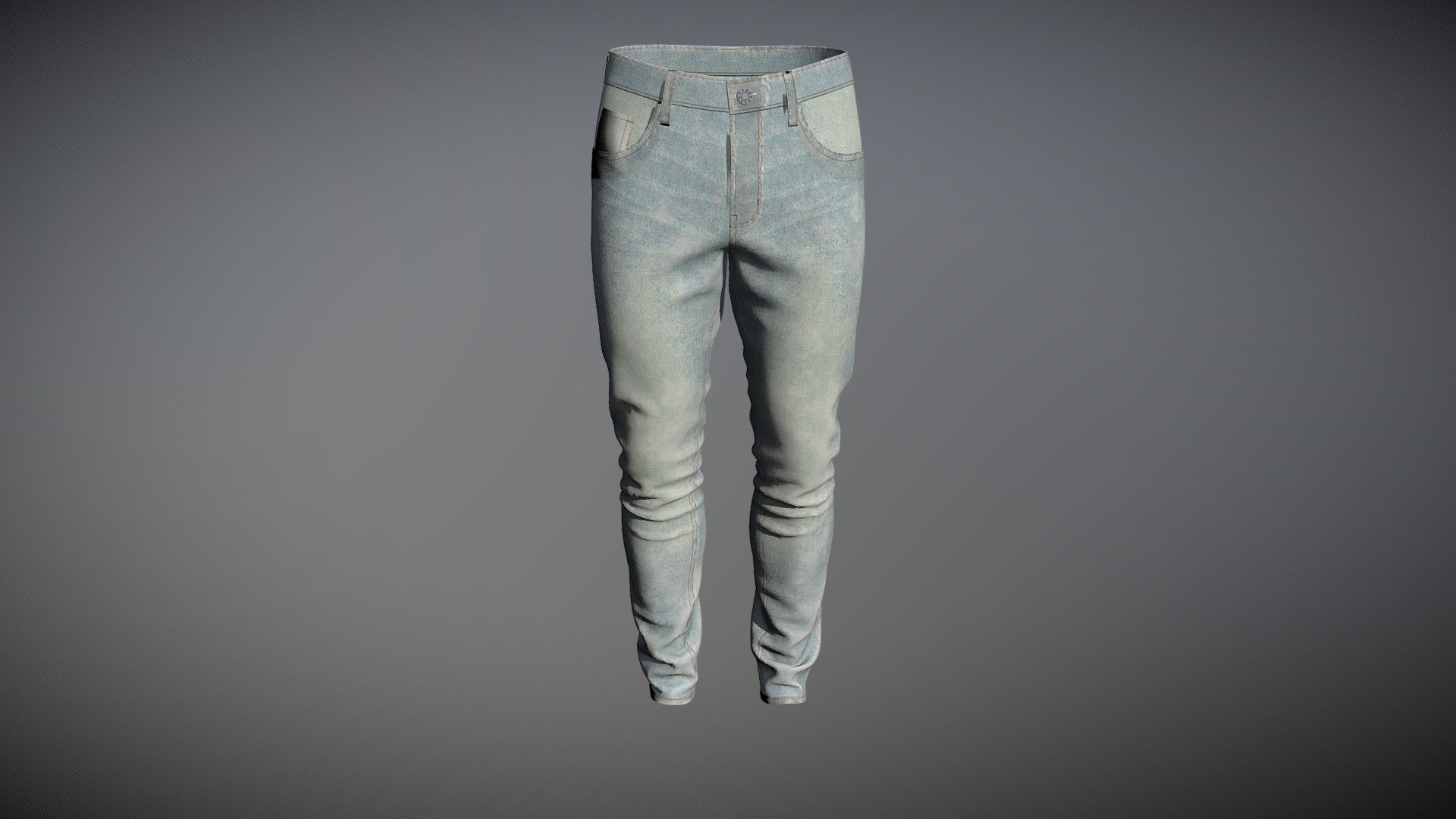 Men's Casual Denim Pant - Buy Royalty Free 3D model by Digital ...