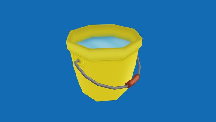 Toontown - Fish Bucket 3D Model