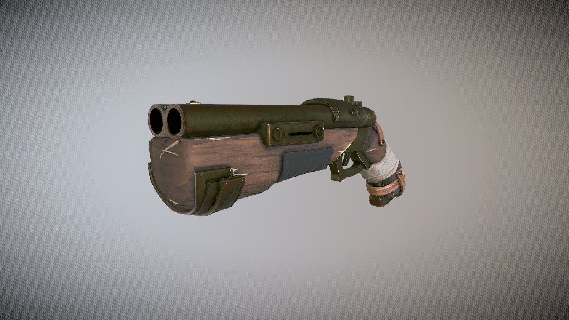 Sawed-Off Shotgun - 3D model by JAKirkpatrick [7865e39] - Sketchfab