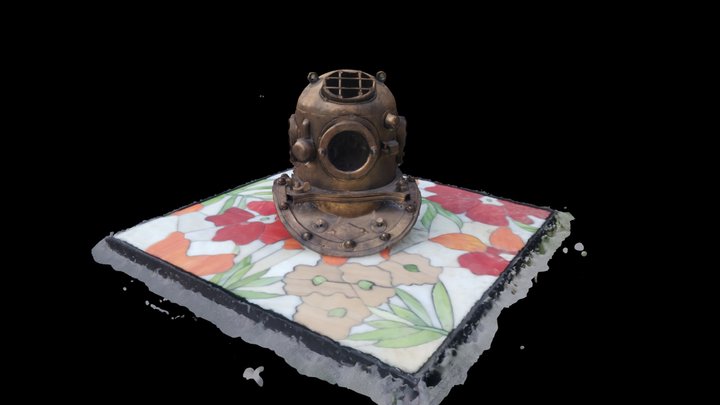 Dive Helmet Model 3D Model