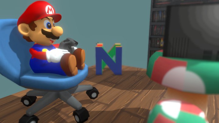 ~ Mario is playing N64 ~