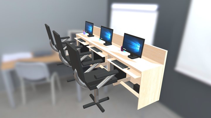 Computer Cabin 3D Model