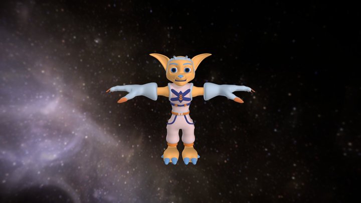 Scratch (Lombax) 3D Model