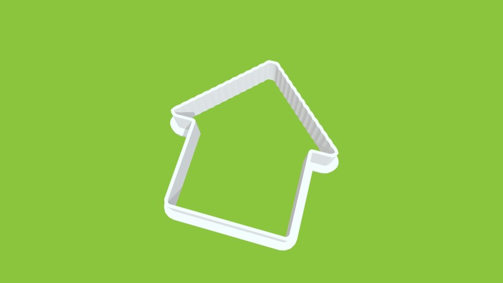Cutter Cookie House - 3D model by iprint3dxyz [78682fc] - Sketchfab