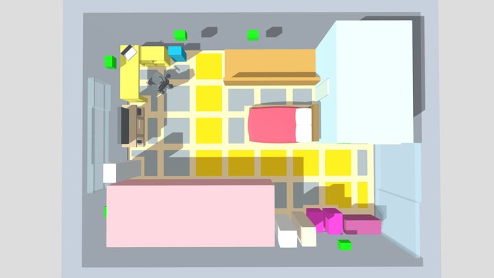 habitacion demo 3D Model