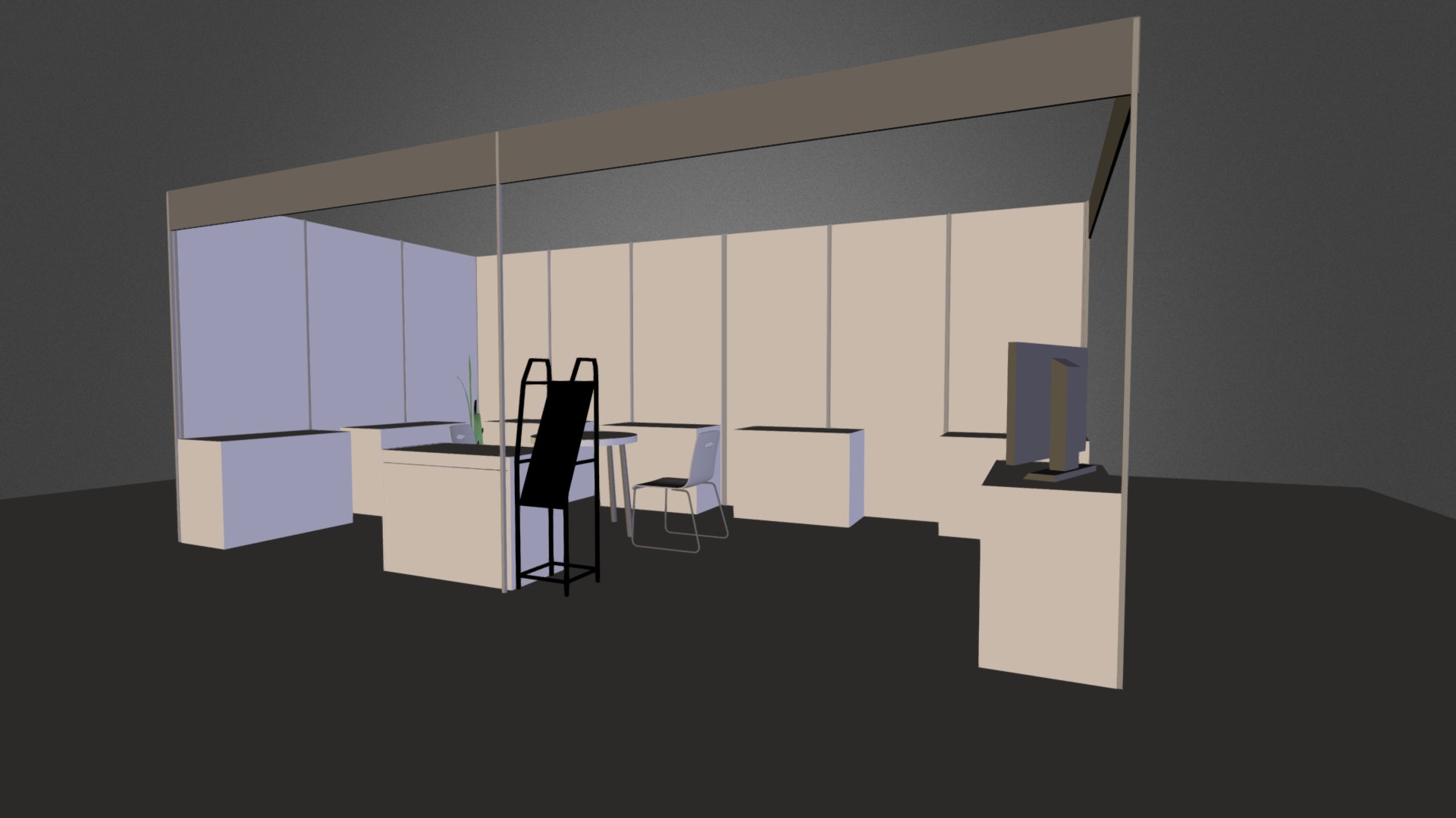 Booth - 3D model by SosoZu [7869b27] - Sketchfab