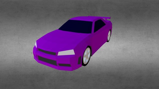 Nissan Skyline GTR 34 3D Model