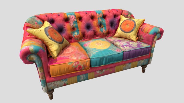 Sunset Slouch - sofa – Kostenloses 3D-Modell STL