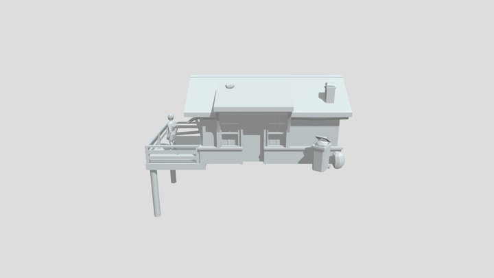BY THE OCEAN - House model 3D Model