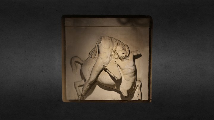 Combat entre lapithe et un centaure 3D Model