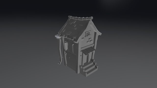 Cartoon house 3D Model