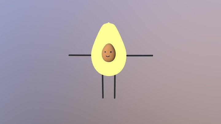 Avocado Boy 3D Model