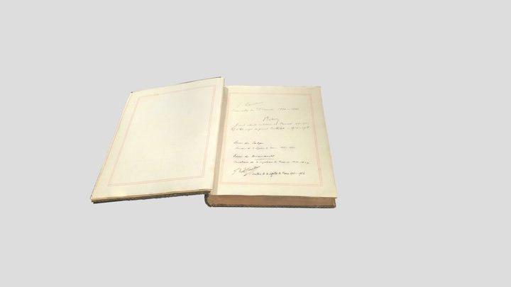 Livre d'or IFR page 3D Model