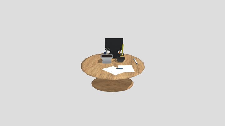 Office Table 3D Model