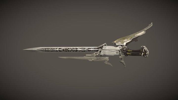 Overture / FFXIII-2 Weapon Fanart 3D Model