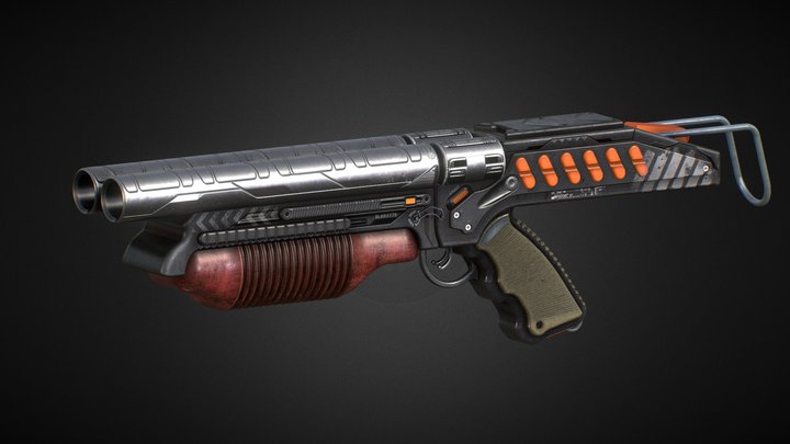 Shotgun (big guy) 3D Model