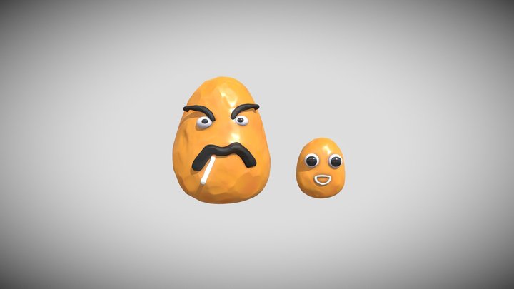 Dad and son 3D Model