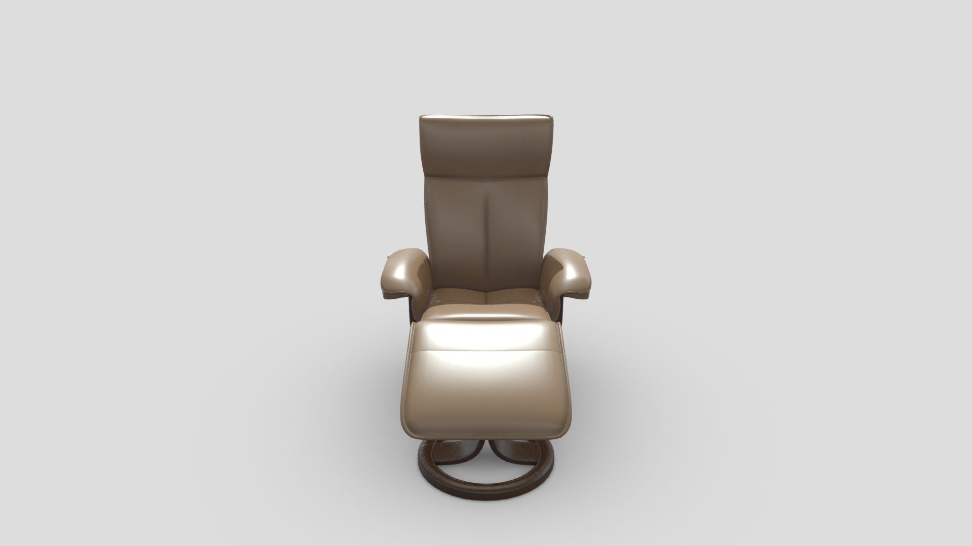 Bismarck Large Recliner Tan — Sketchfab embed 3D viewer