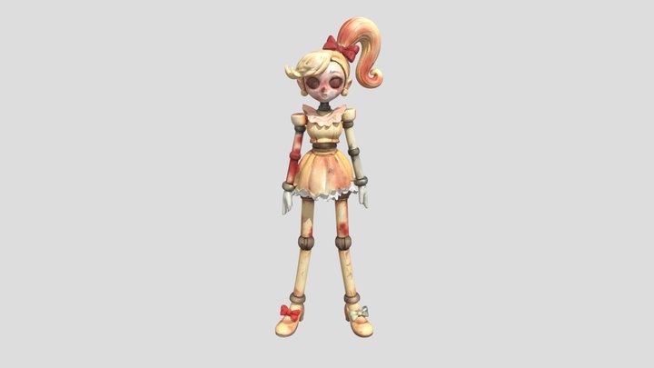Wooden Marionette 3D Model