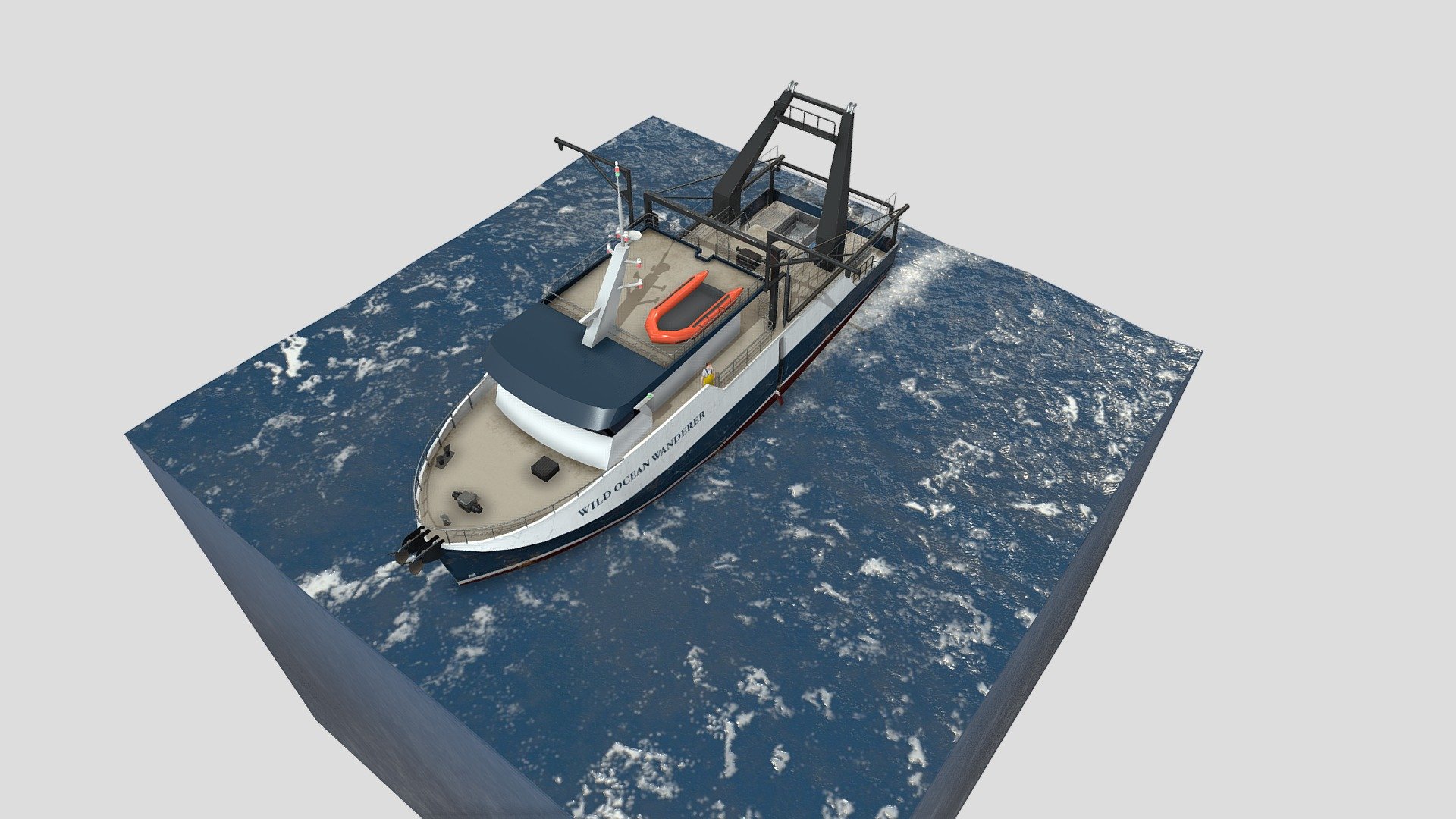 Prawn Trawler Update - 3D model by petermax [786fcf7] - Sketchfab